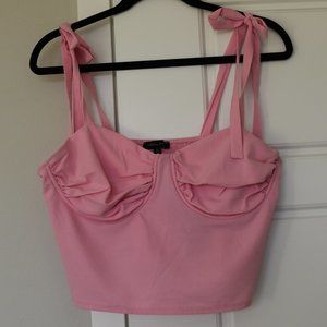 pink kendall and kylie structured top